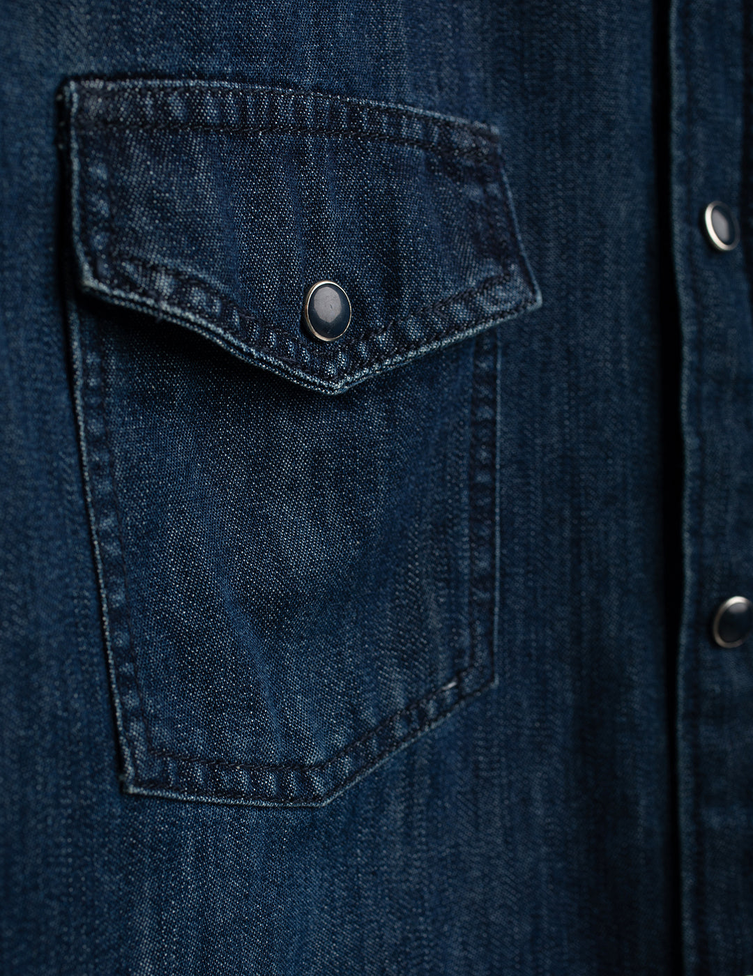 Camicia in denim stretch stile western uomo blue fm26s16cd cc-a0601 Camicia in denim stretch stile western