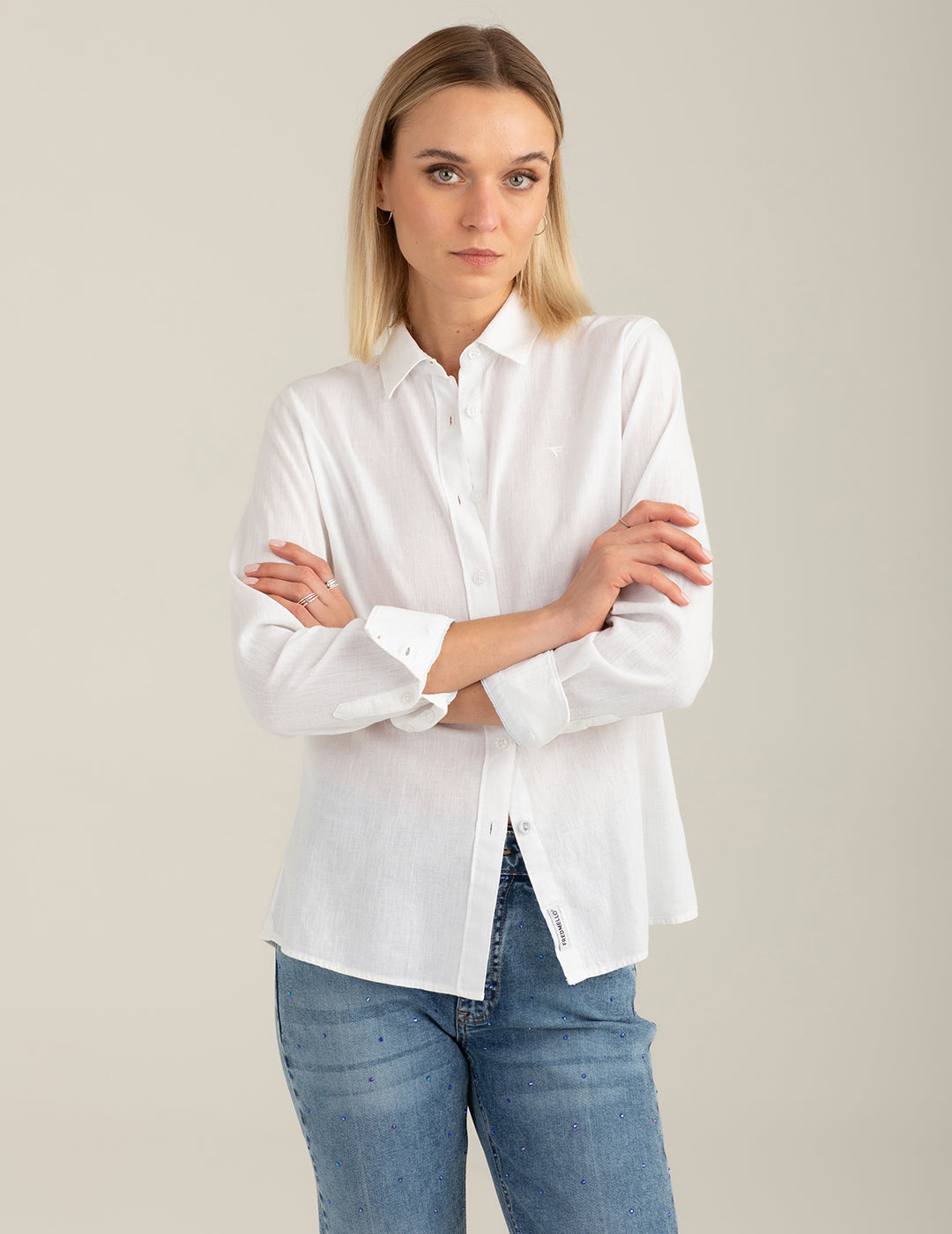 Long-Sleeve Shirt woman white fw26s03cu cc-a0001 Long-Sleeve Shirt