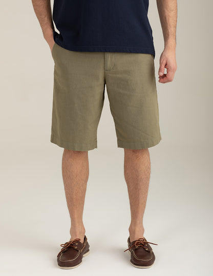 Cotton-Linen Shorts