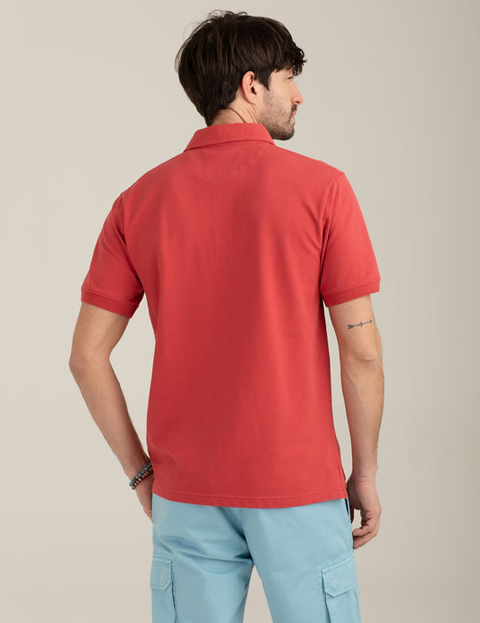 Polo a manica corta stretch - back - 002
