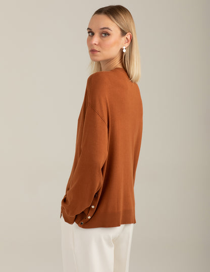 Maglia girocollo a manica lunga
