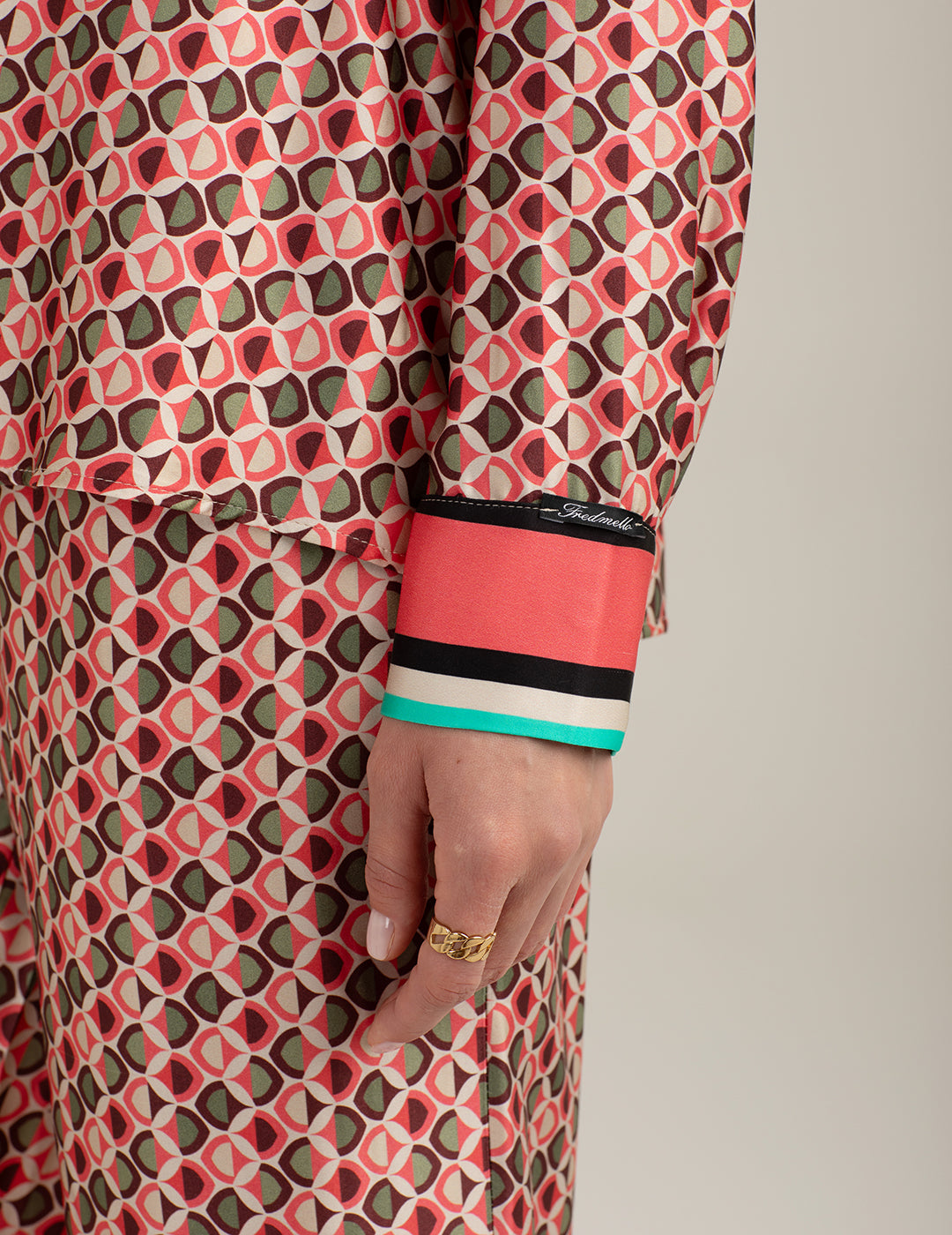 Long-Sleeve Shirt in Satin woman pink fw26s30cs cc-a0406 Long-Sleeve Shirt in Satin