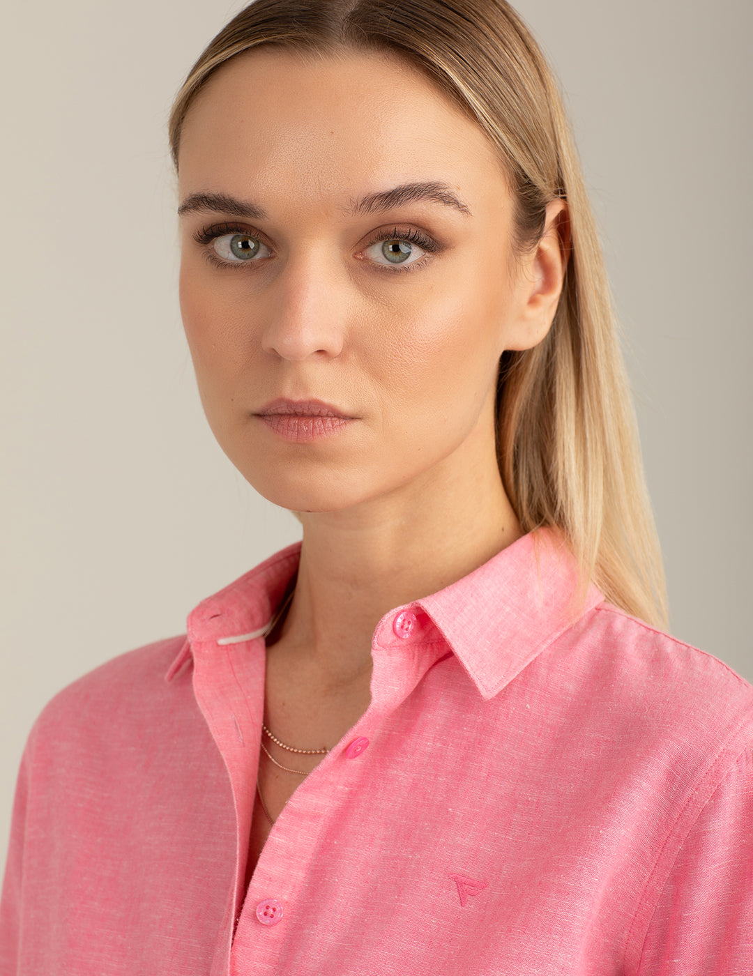 Camicia a manica lunga donna coral fw26s03cu cc-a0202 Camicia a manica lunga