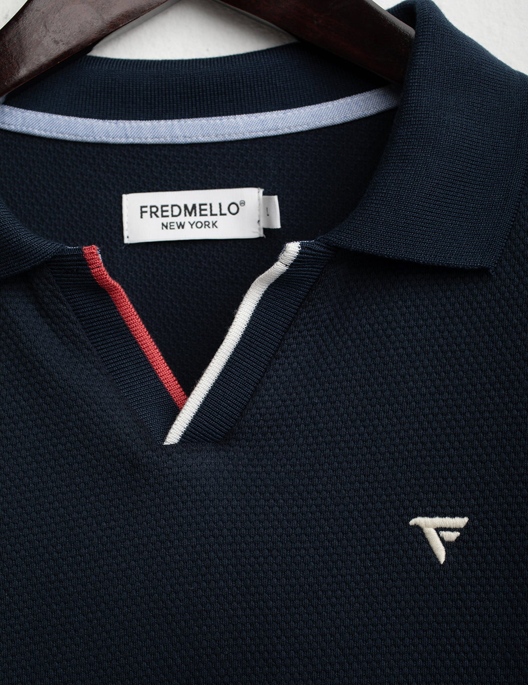 Polo in jacquard macro piquet uomo blue fm26s09qu cc-a0601 Polo in jacquard macro piquet