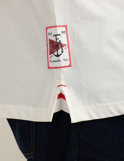 Short-Sleeve Polo with Textured Details