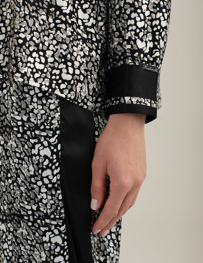 Long-Sleeve Shirt in Satin