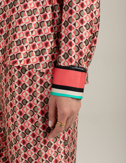 Printed Satin Trousers