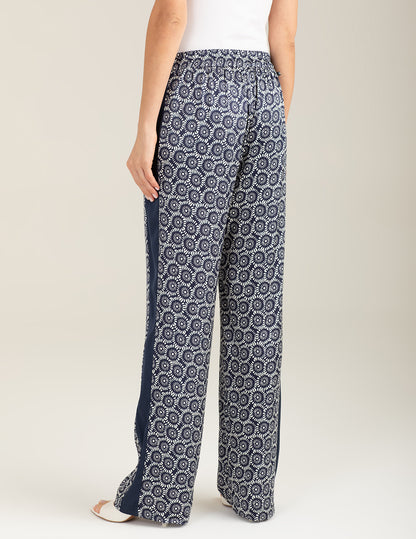 Printed Satin Trousers