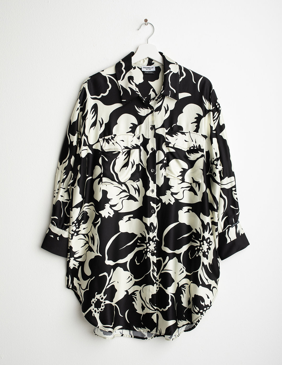 Abito chemisier a manica lunga donna flower fw26s07as cc-a1407 Abito chemisier a manica lunga
