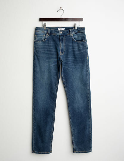 Pantalone in felpa effetto denim