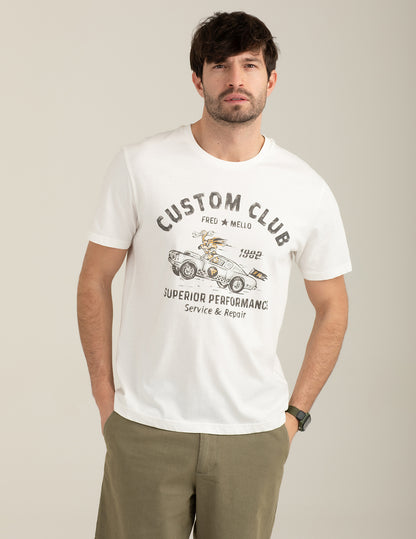 T-shirt girocollo con stampa