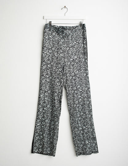 Pantalone in raso stampato