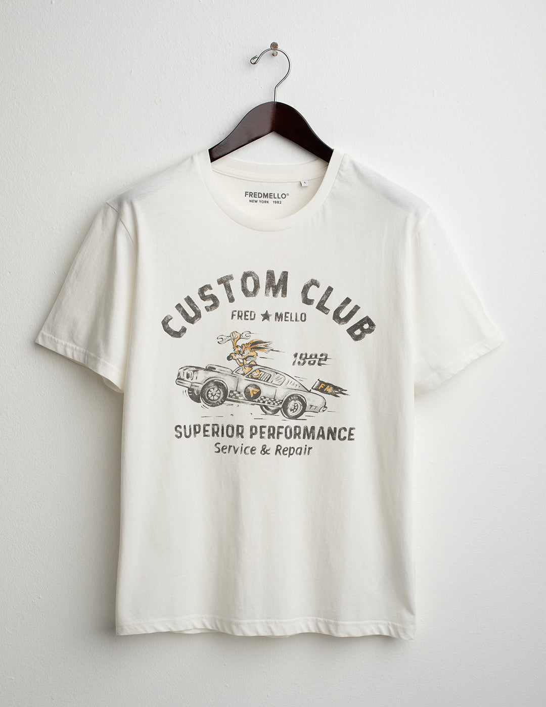 T-shirt girocollo con stampa uomo off white fm26s05tg cc-a0002 T-shirt girocollo con stampa