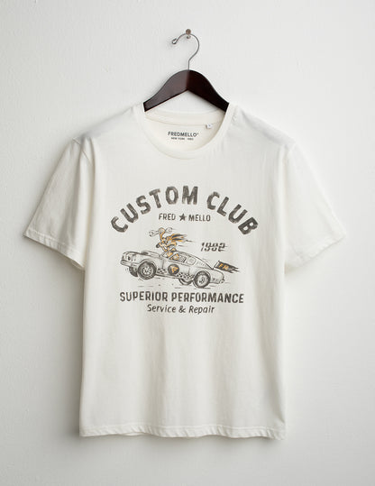 T-shirt girocollo con stampa