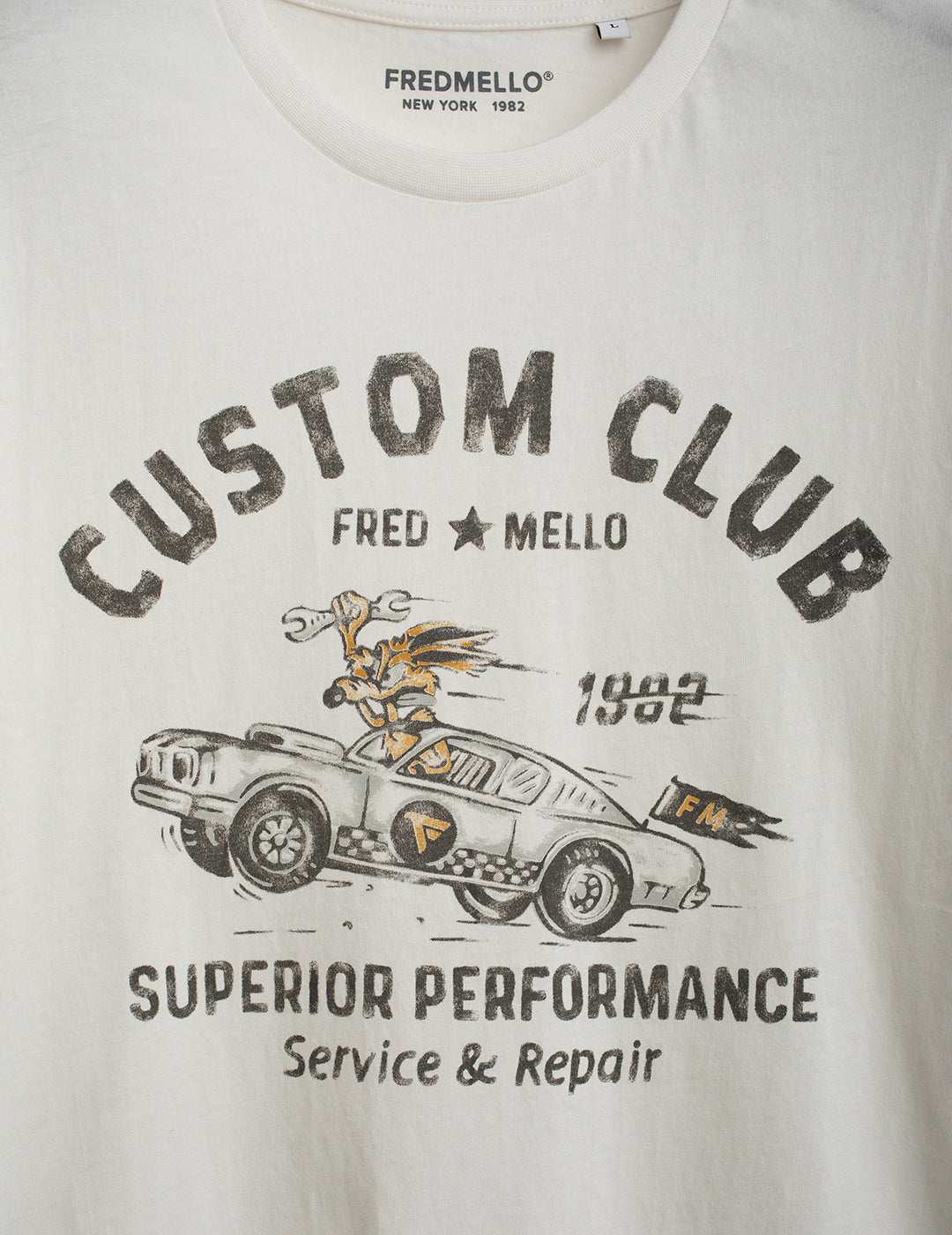 T-shirt girocollo con stampa uomo off white fm26s05tg cc-a0002 T-shirt girocollo con stampa