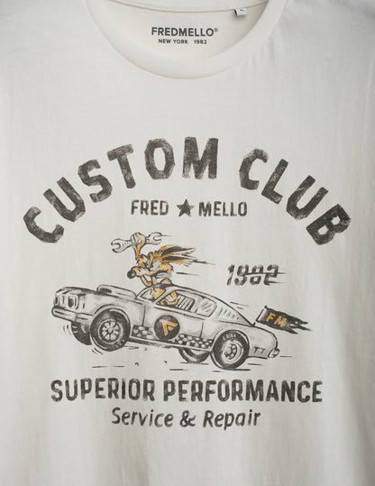 T-shirt girocollo con stampa