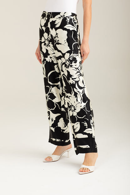 Pantalone in raso stampato