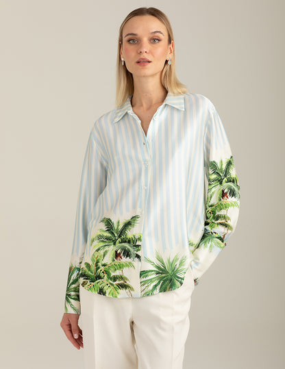 Long-Sleeve Shirt with Print