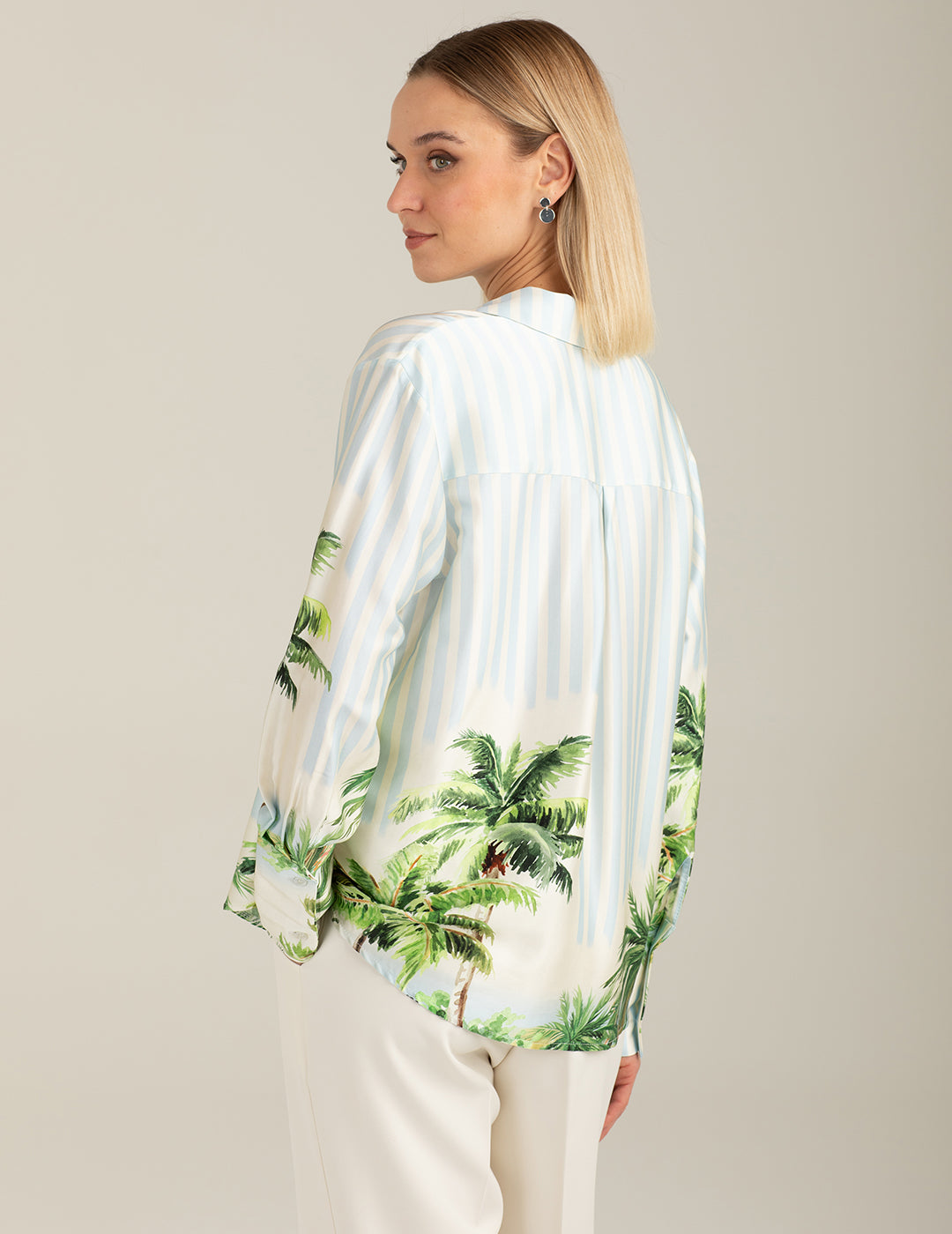 Long-Sleeve Shirt with Print woman sky fw26s31cs cc-a0705 Long-Sleeve Shirt with Print