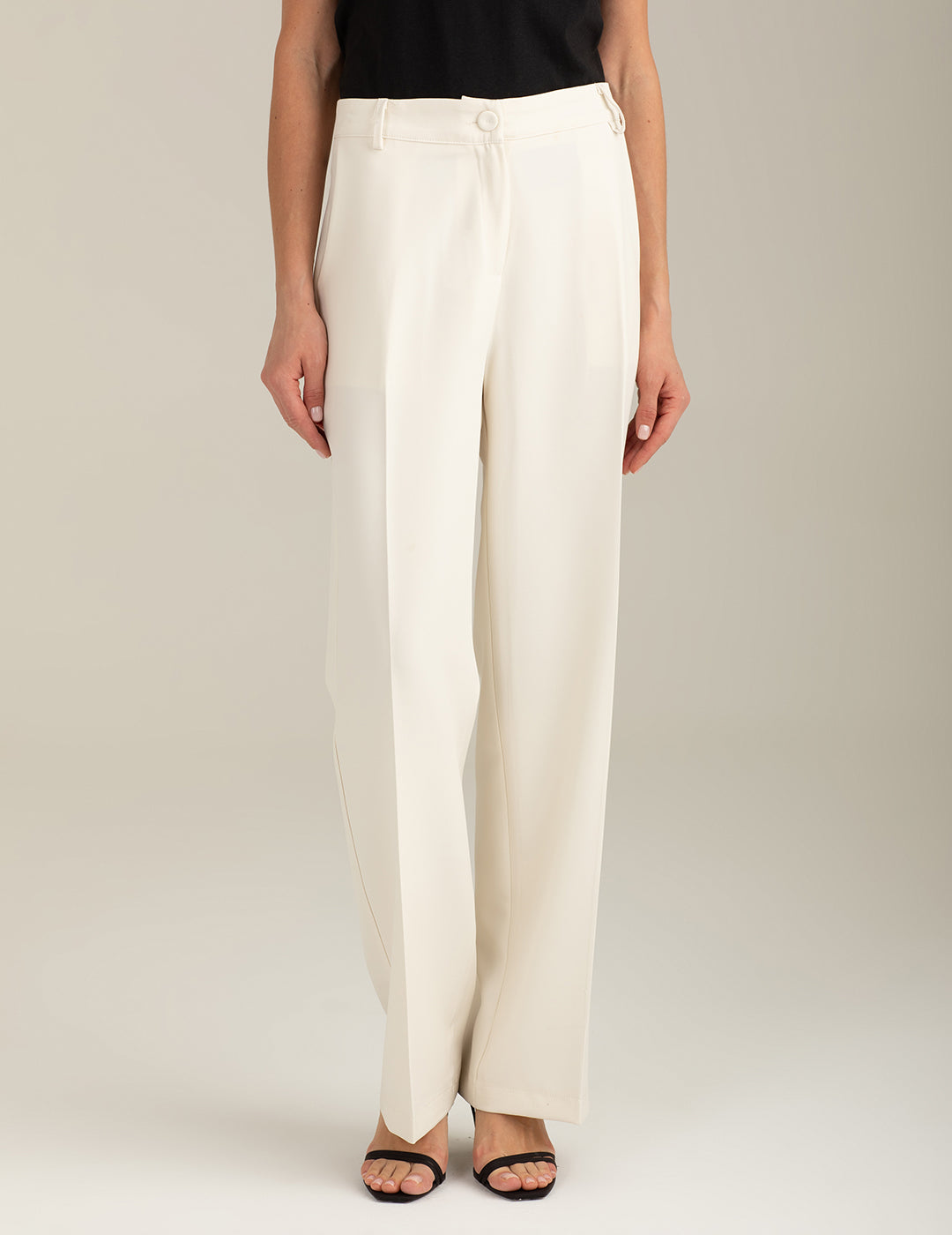 Pantalone palazzo bi-stretch donna off white fw26s37pu cc-a0002 Pantalone palazzo bi-stretch