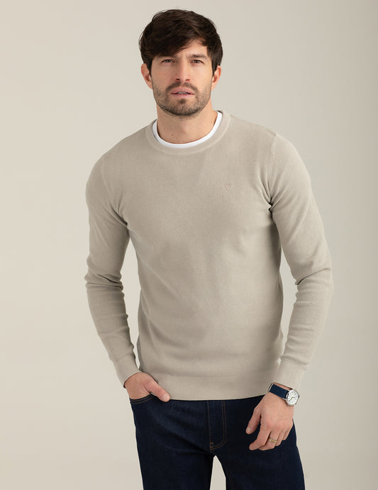 Maglia girocollo in punto piquet uomo ice fm26s02mg cc-a0005