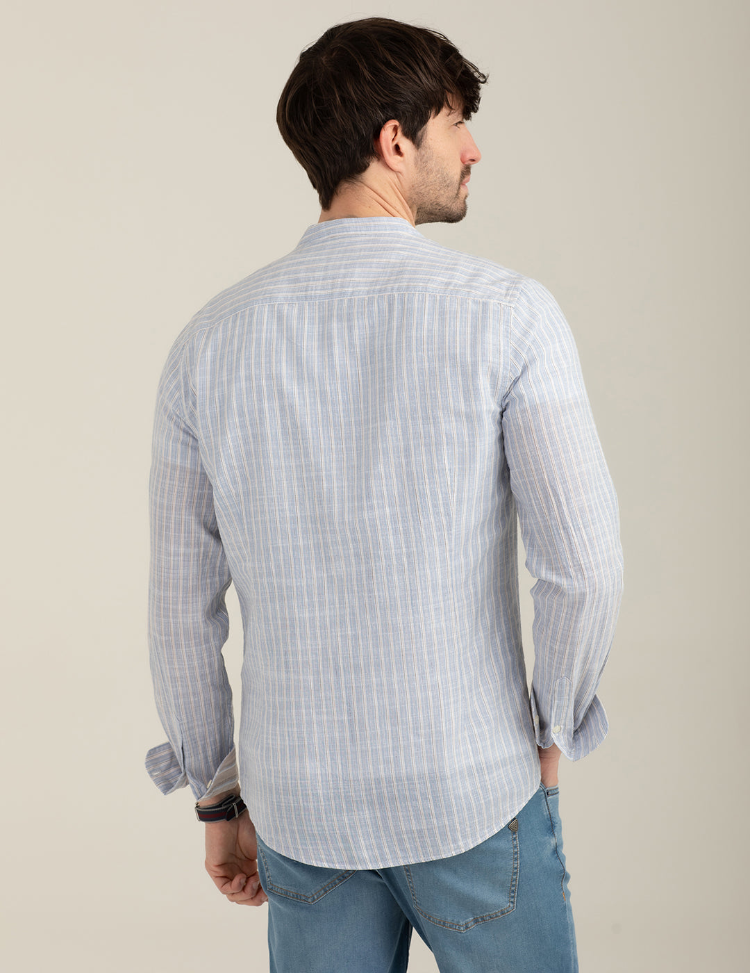 Corean Collar Shirt man light blue fm26s12ct cc-a1001 Corean Collar Shirt