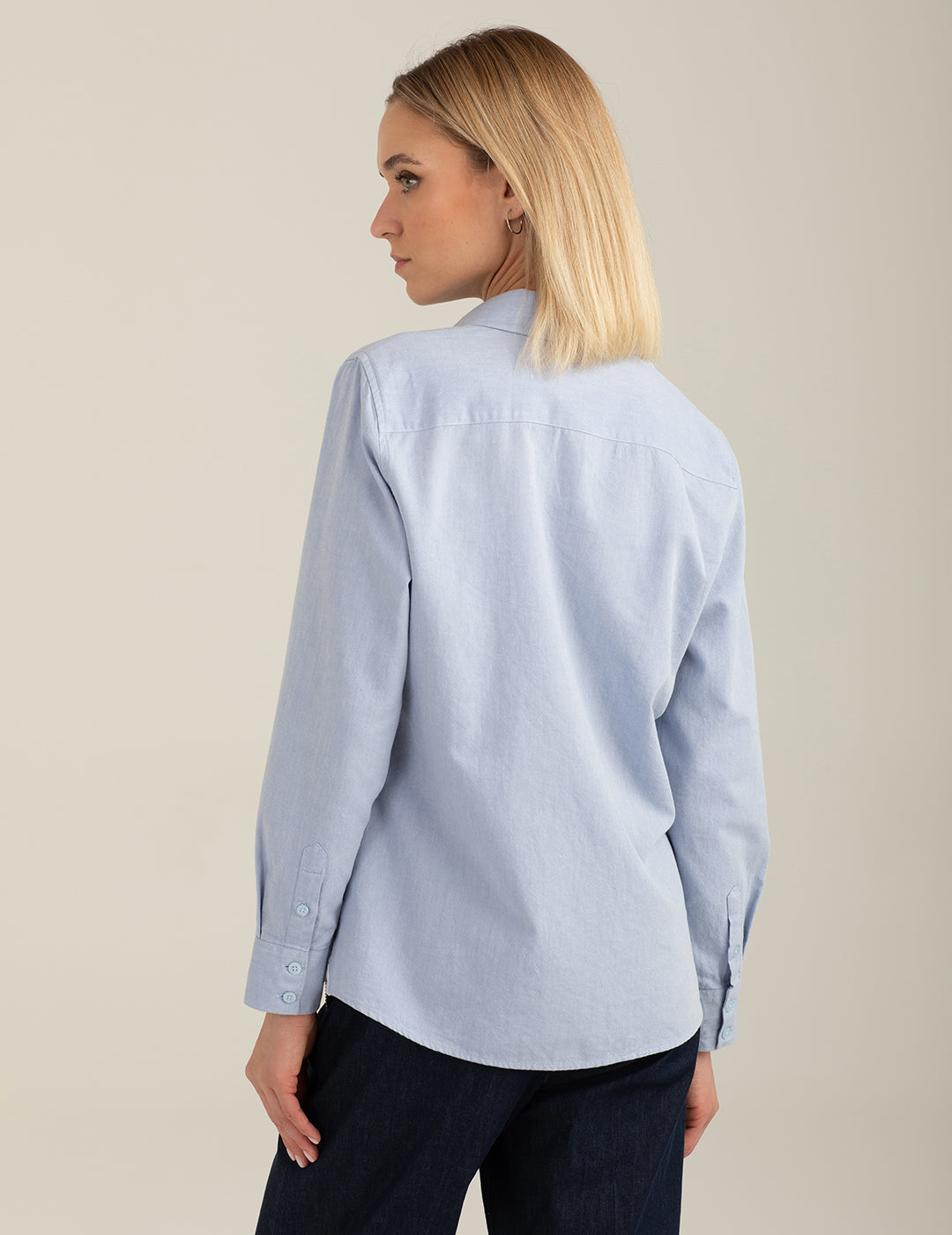 Camicia a manica lunga donna light blue fw26s01cu cc-a1001 Camicia a manica lunga