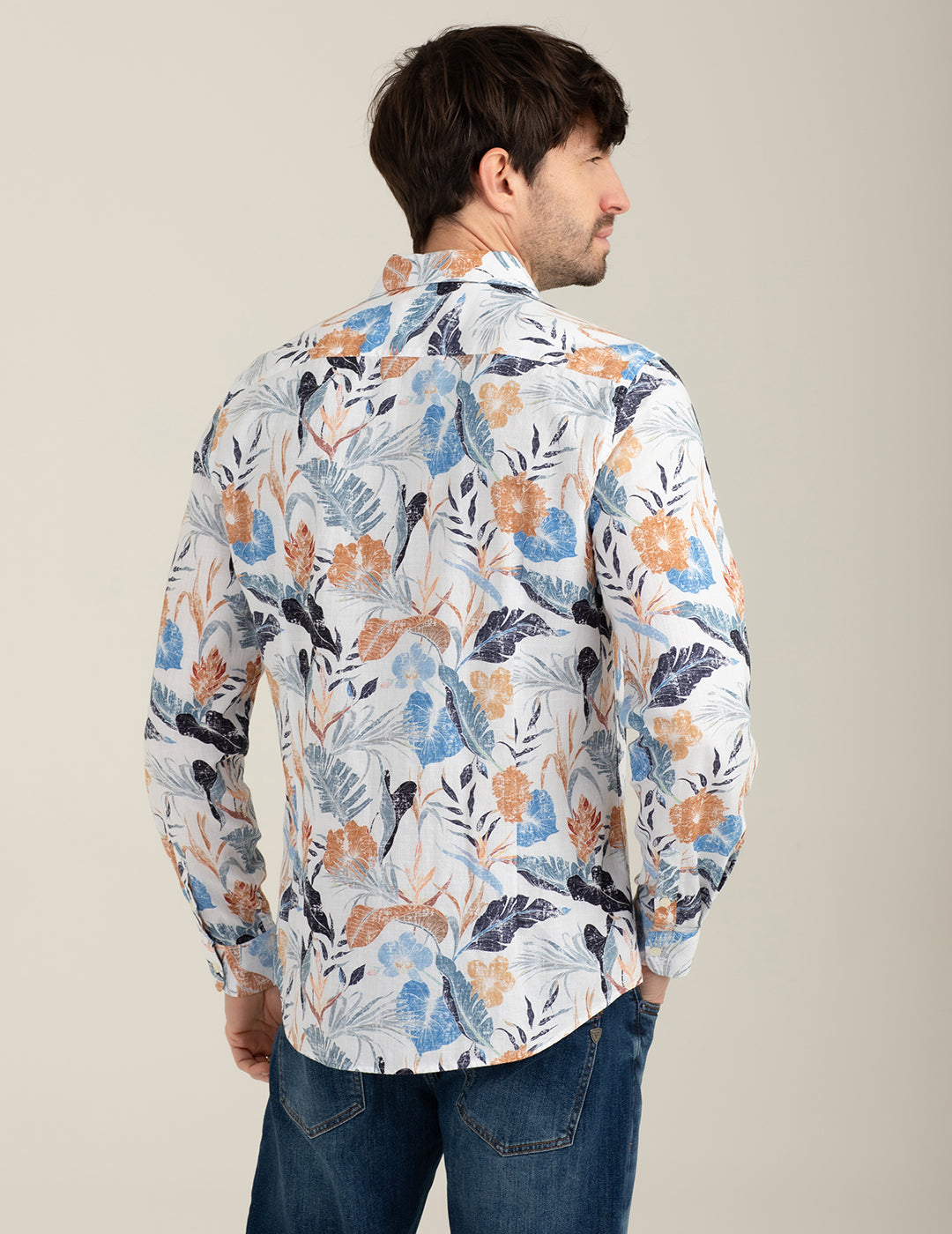 Camicia stampata uomo rust fm26s09cs cc-a0207 Camicia stampata