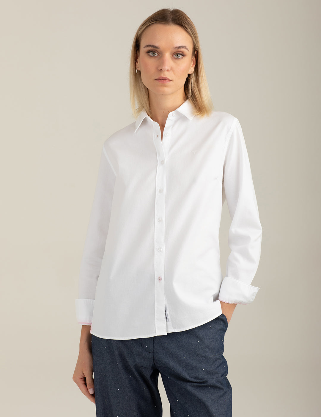 Long-Sleeve Shirt woman white fw26s01cu cc-a0001 Long-Sleeve Shirt