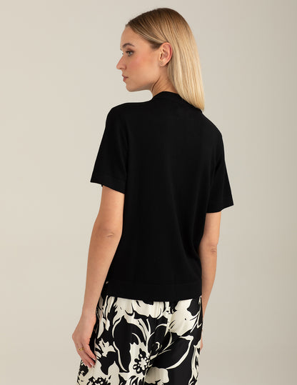 Short-Sleeve Knit Polo