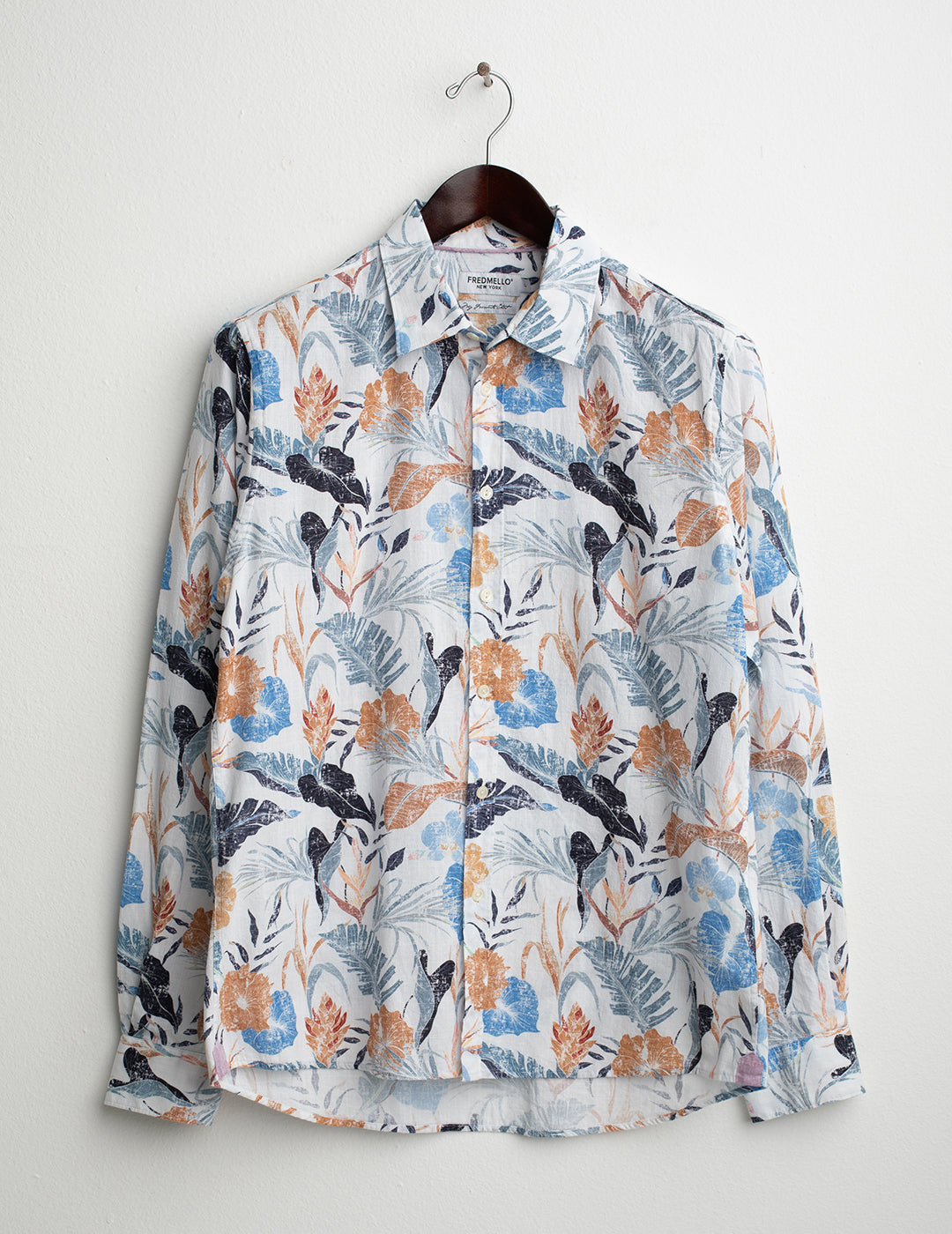 Camicia stampata uomo rust fm26s09cs cc-a0207 Camicia stampata