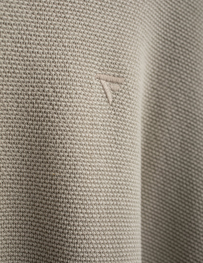 Maglia girocollo in punto piquet