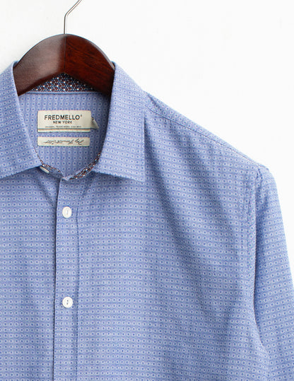 Jacquard patterned shirt