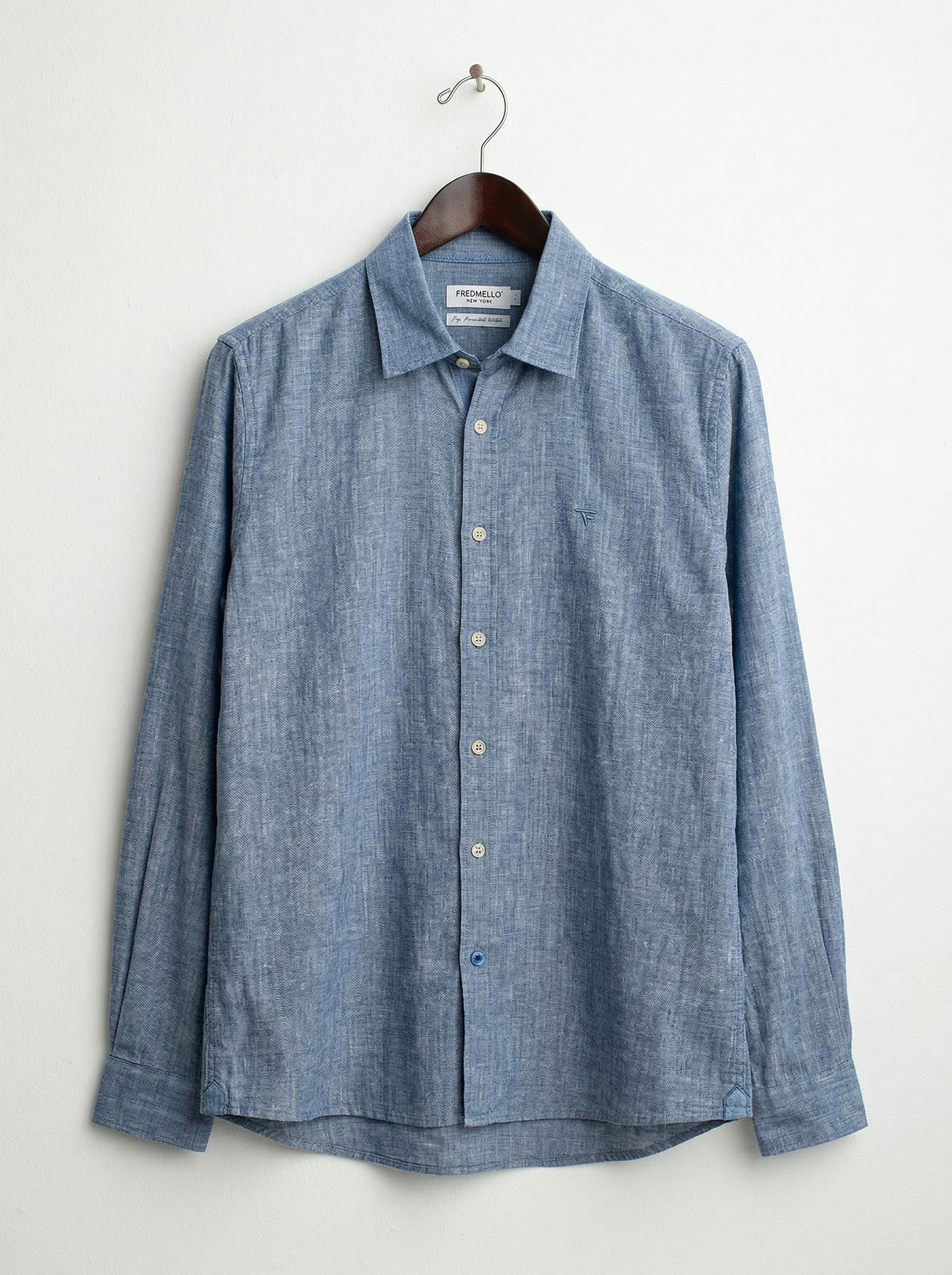 Camicia manica lunga uomo blue fm26s01cu cc-a0601 CAMICIA M/L UNITO MAN