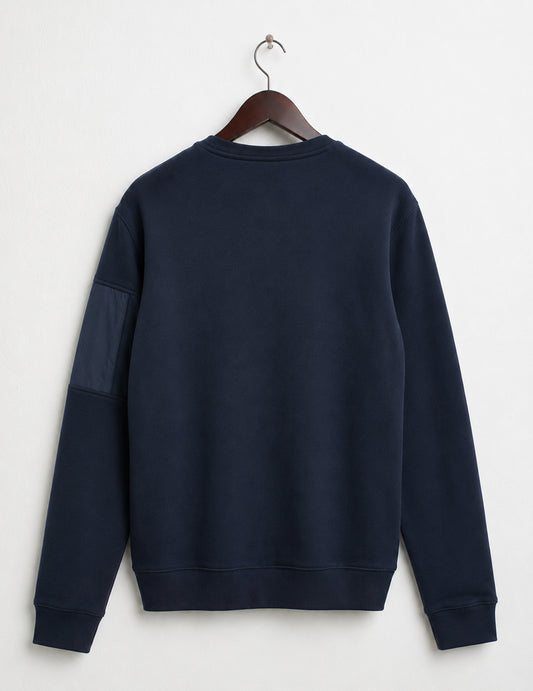 Felpa girocollo in interlock - back - 002