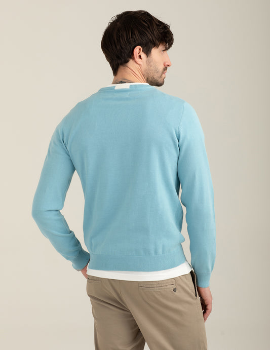 Maglia girocollo a maniche lunghe - back - 002