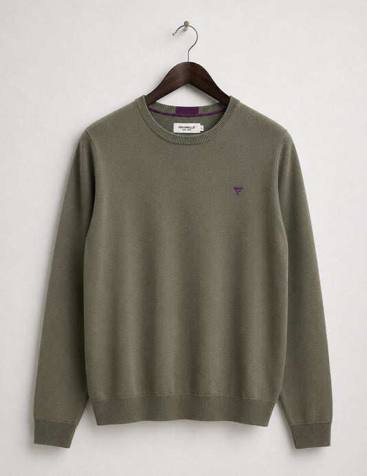 Maglia girocollo a maniche lunghe uomo army fm26s01mg cc-a0804