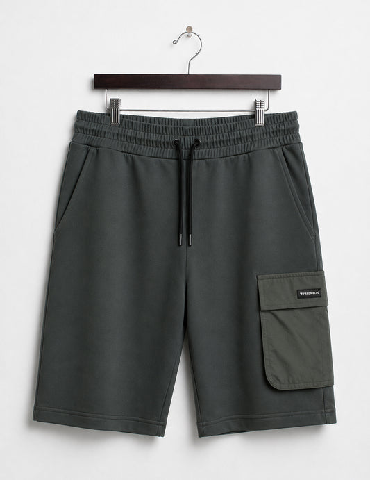 Bermuda in felpa interlock uomo air force fm26s02ef cc-a0802