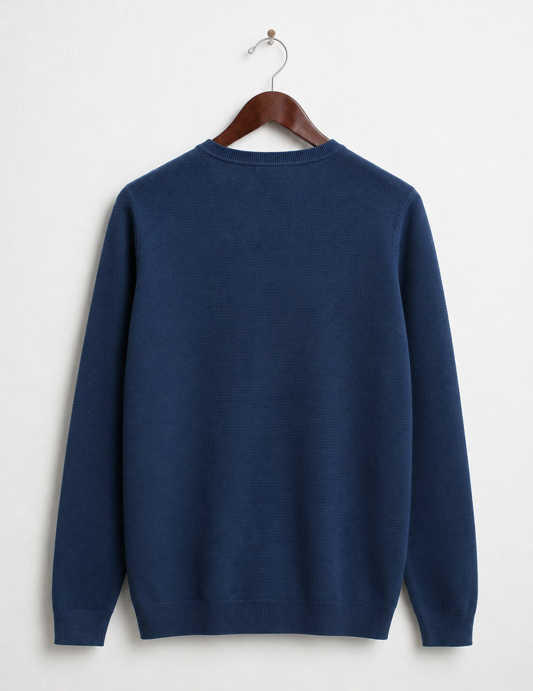 Piqué Crew Neck Knit man blue fm26s02mg cc-a0601 MAGLIA M/L G/C UNITO MAN