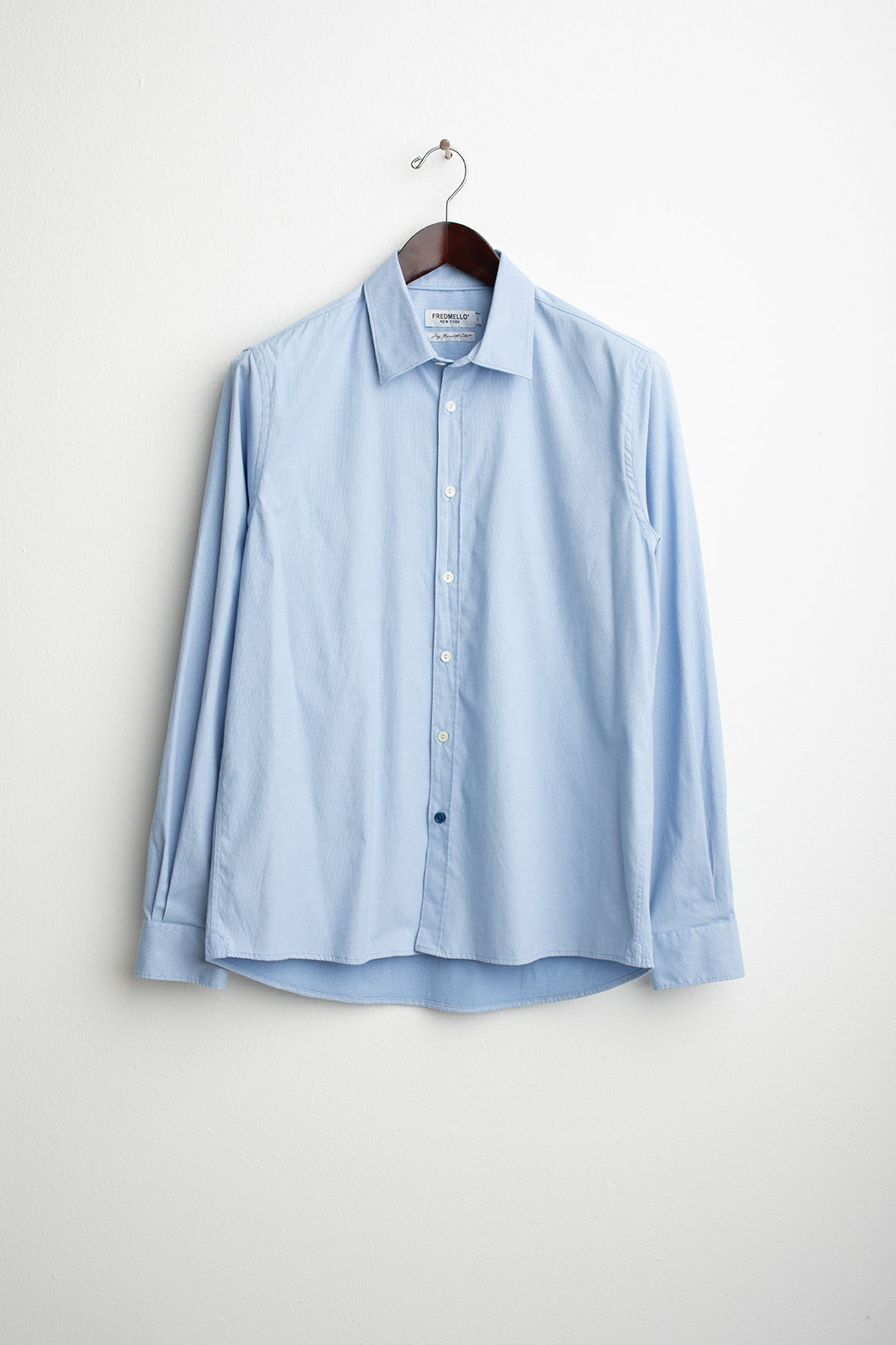Camicia in jacquard stretch uomo light blue fm26s04ct cc-a1001 CAMICIA M/L TINTOFILO MAN