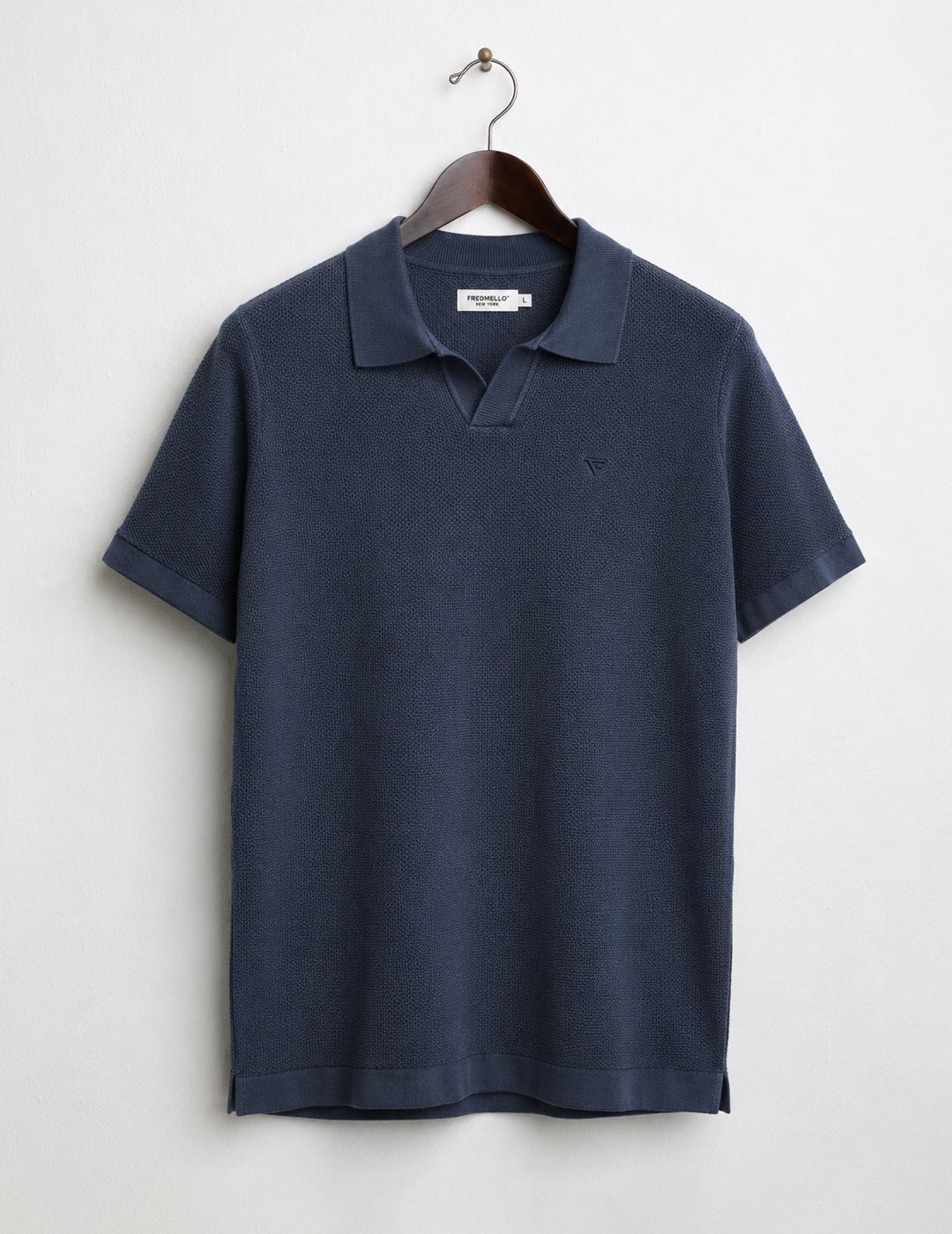 Piqué Knit Polo Shirt man blue fm26s04ma cc-a0601 MAGLIA M/M C/POLO UNITO MAN