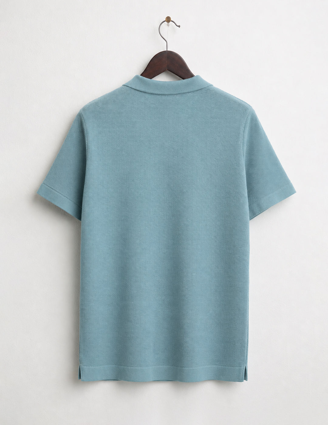 Piqué Knit Polo Shirt man aqua fm26s04ma cc-a0712 MAGLIA M/M C/POLO UNITO MAN