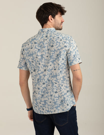 CAMICIA M/L STAMPATA MAN