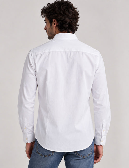 CAMICIA OXFORD CON DETTAGLI A CONTRASTO - back - 002