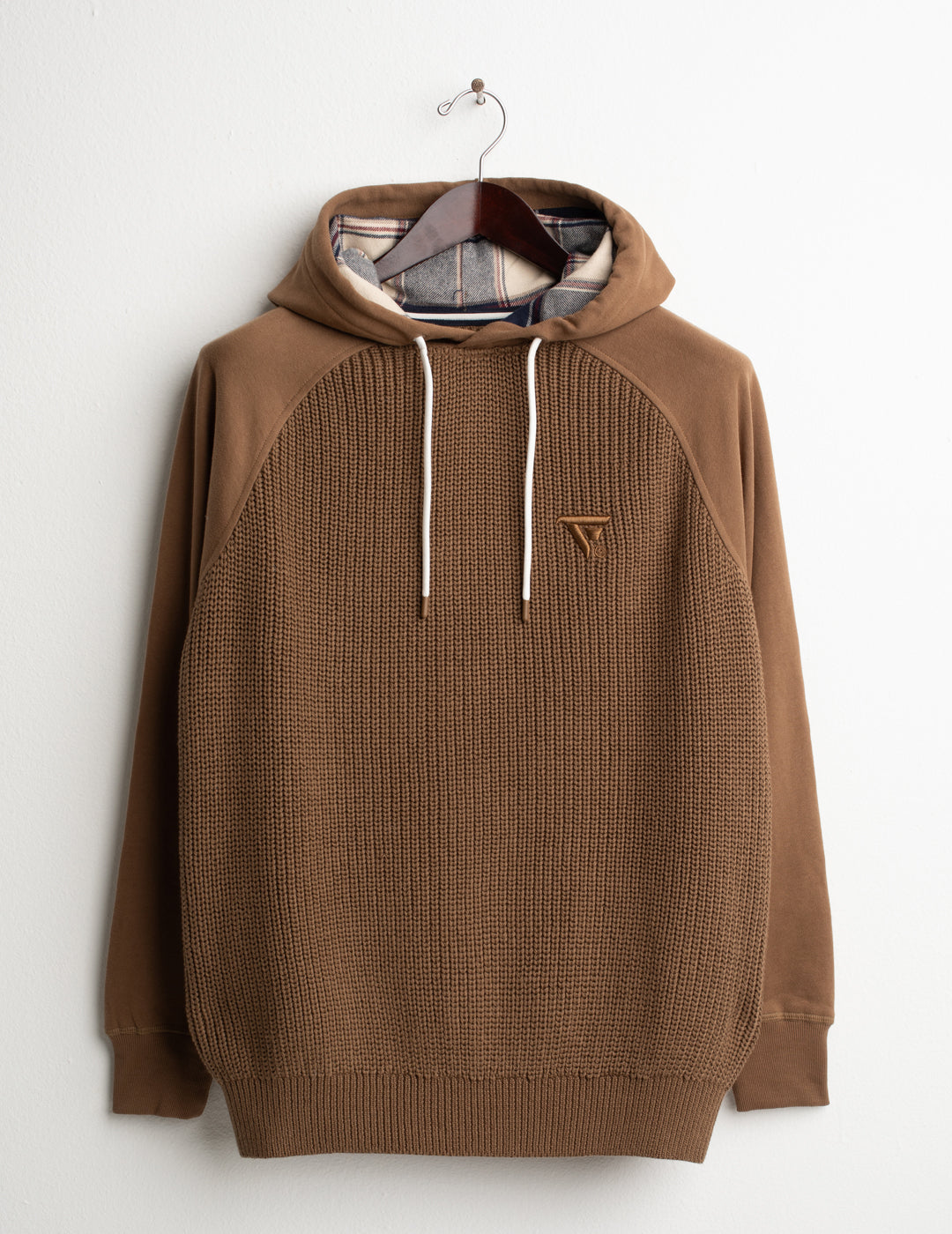 HOODED SWEATSHIRT WITH KNITTED DETAILS AND CONTRAST ACCENTS man camel fm26w01fc cc-a0252 FELPA M/L C/CAPP UNITO MAN
