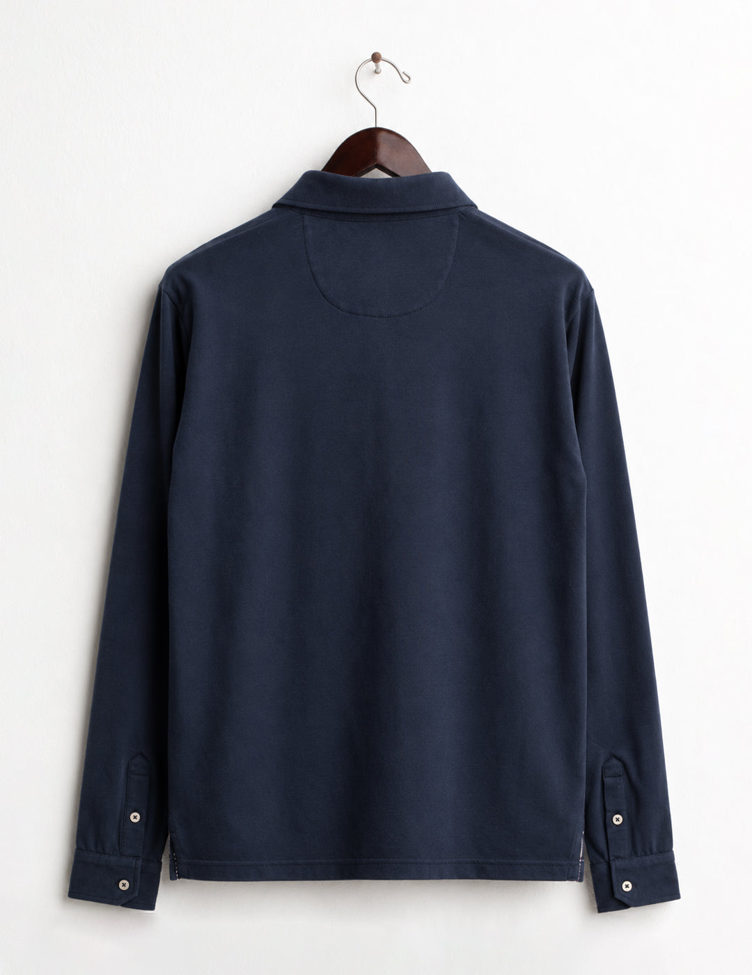 POLO CON DETTAGLI CHECK E CONTRASTO uomo blue fm26w01qu cc-a0601 POLO M/L UNITO MAN