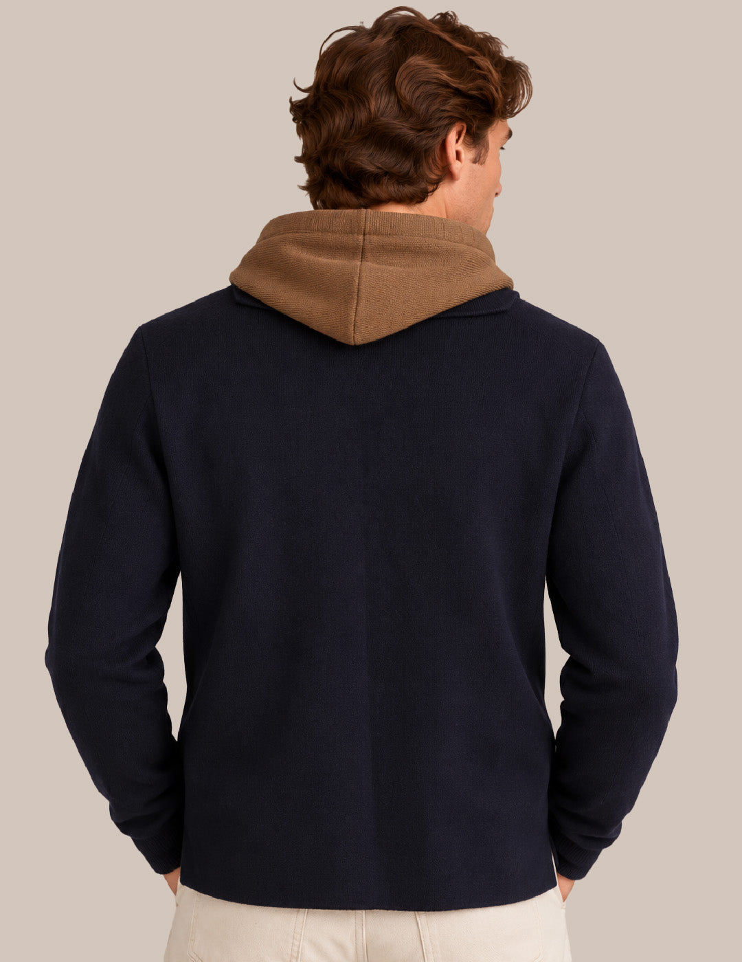 BLAZER MONOPETTO IN MAGLIA VANISÉ ESSENTIAL uomo dark blue fm26w02bm cc-a1201 BLAZER MAGLIA UNITO MAN