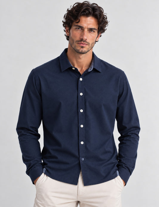 CAMICIA TINTOFILO JACQUARD uomo blue fm26w02ct cc-a0601
