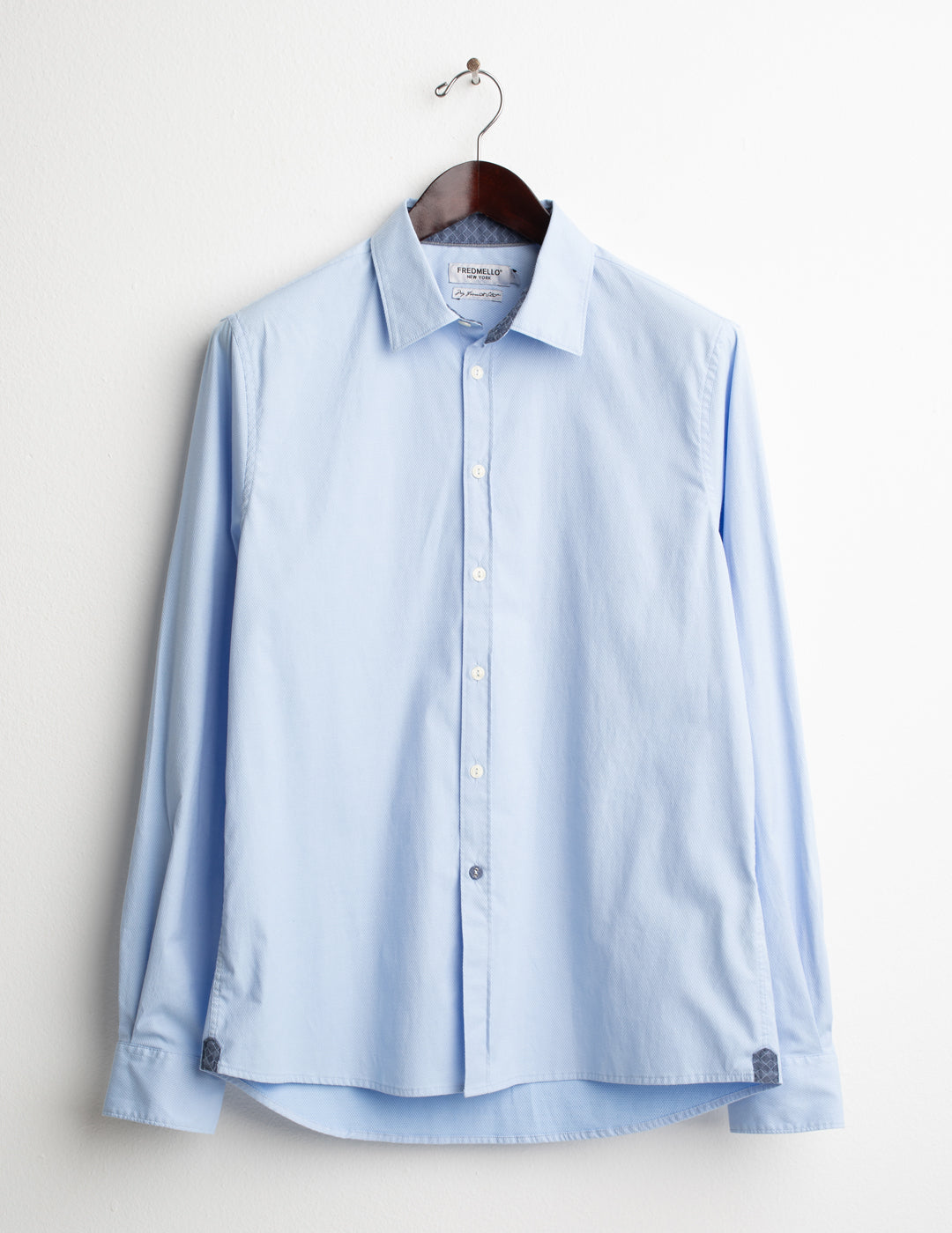 CAMICIA TINTOFILO JACQUARD uomo light blue fm26w02ct cc-a1001 CAMICIA M/L TINTOFILO MAN