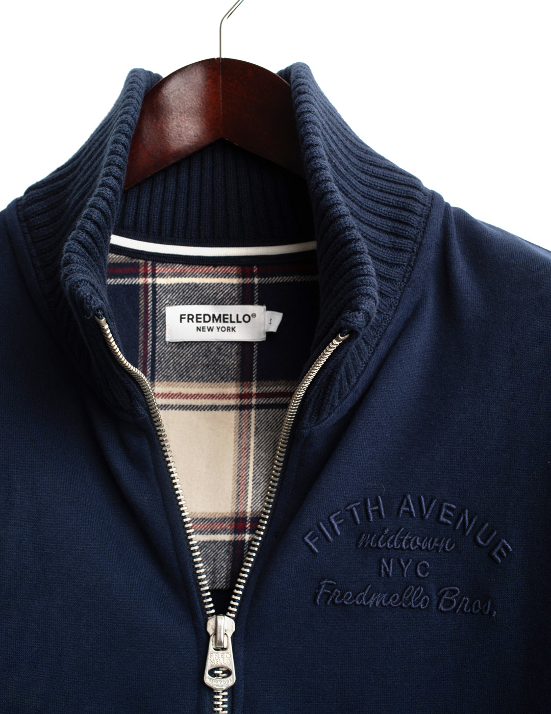 FELPA M/L ZIP UNITO MAN
